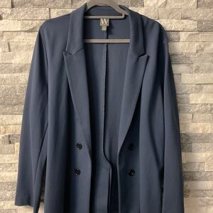 Worthington Deep Blue Double-Breasted Blazer